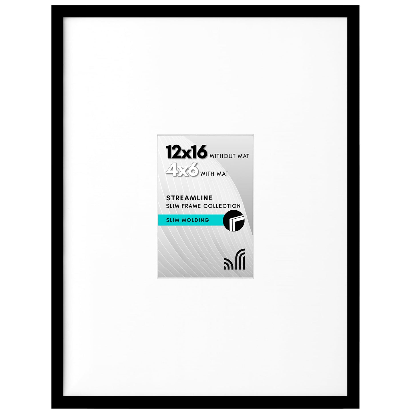 Thin Border Picture Frame | Shatter-Resistant Plexiglass | Wall Art Display