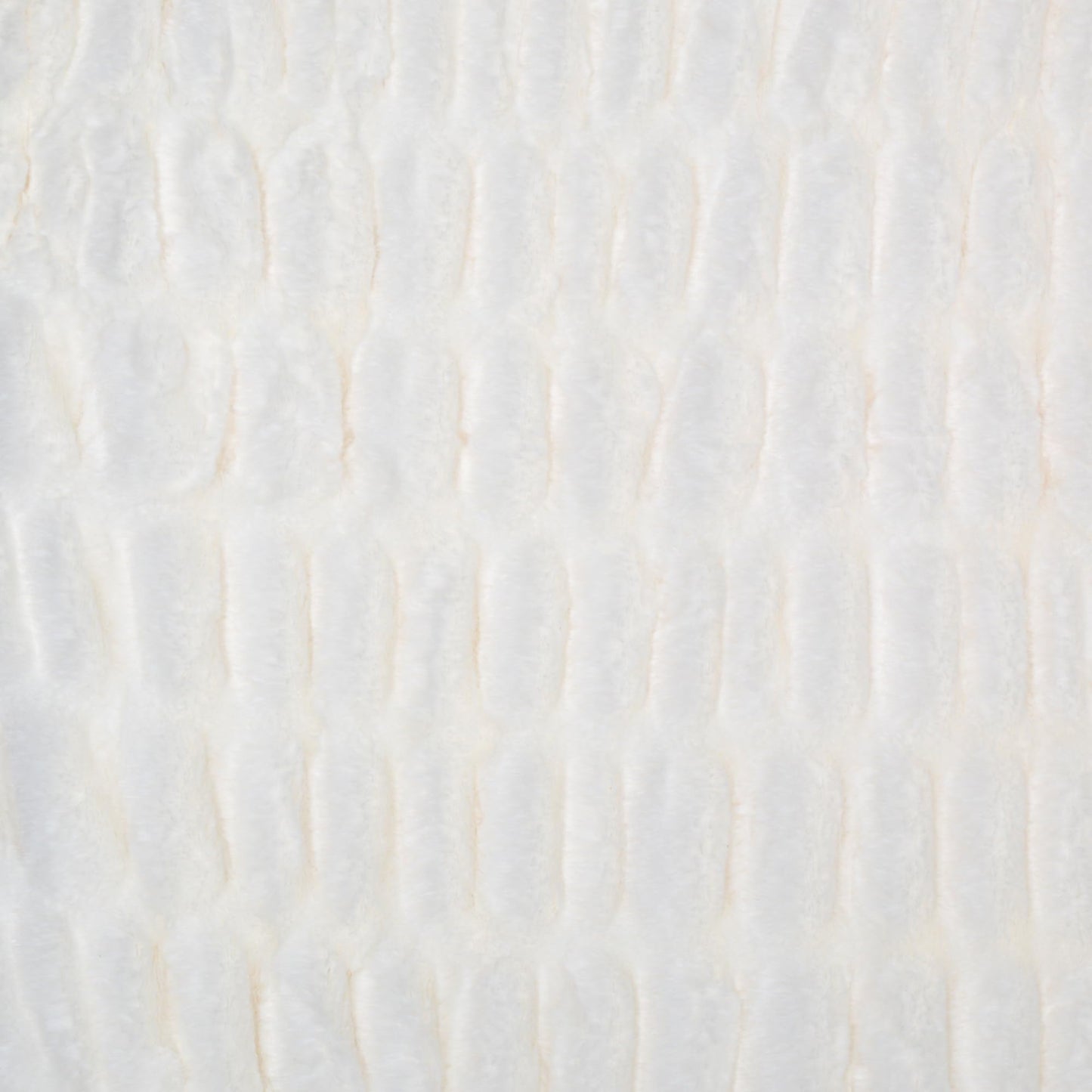 Americanflat 50x60 Rouched Faux Fur Throw Blanket - Soft and Breathable Throw Blanket for Couch, Bed, Chair - White Faux Fur Blankets Perfect for Home, Bedroom, or Outdoor Use