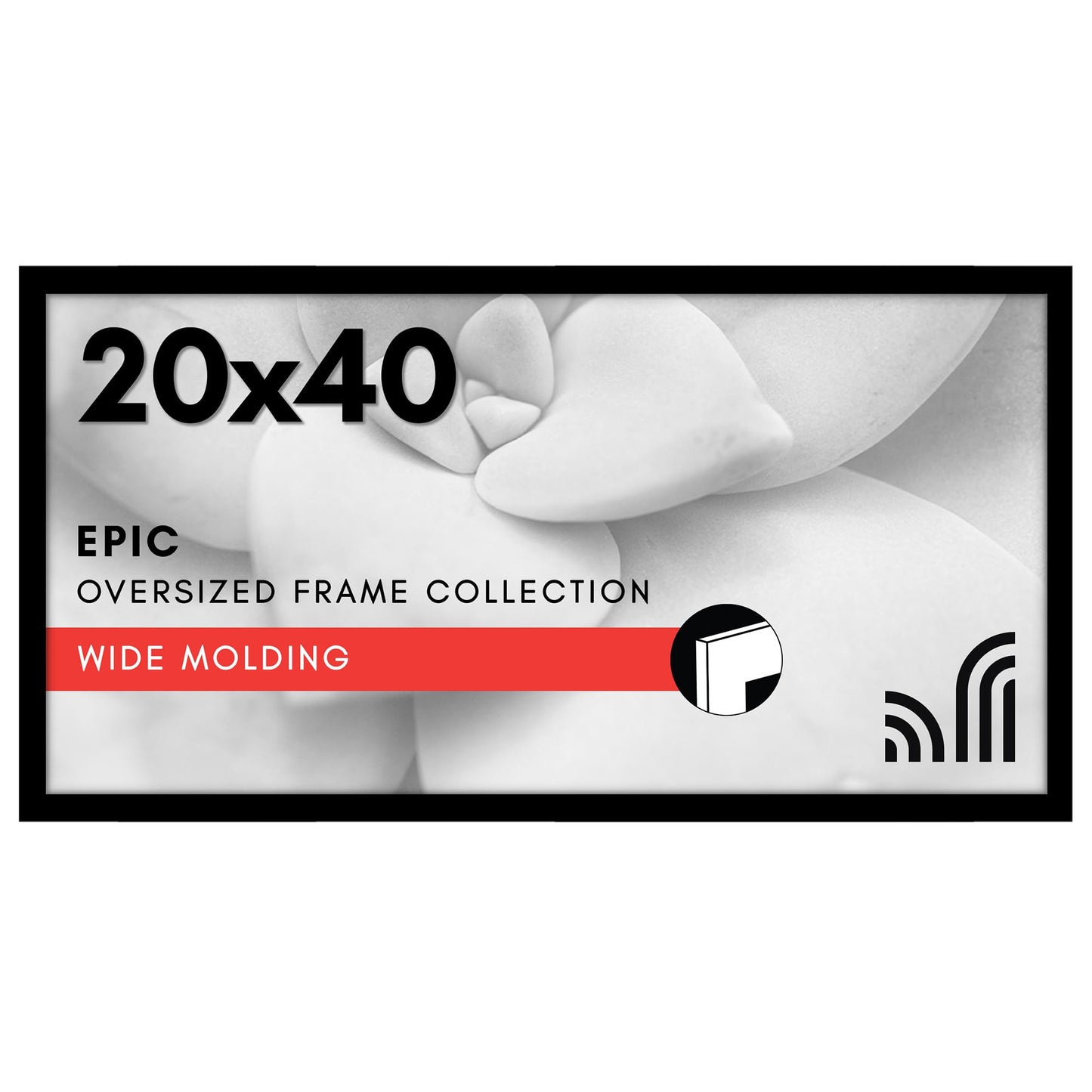 Gallery Poster Frame with Wood Grain Finish | Epic Collection