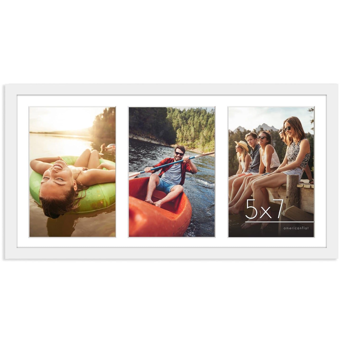 Americanflat Picture Frame with Classic Molding | Signature Collection Collage Picture Frame