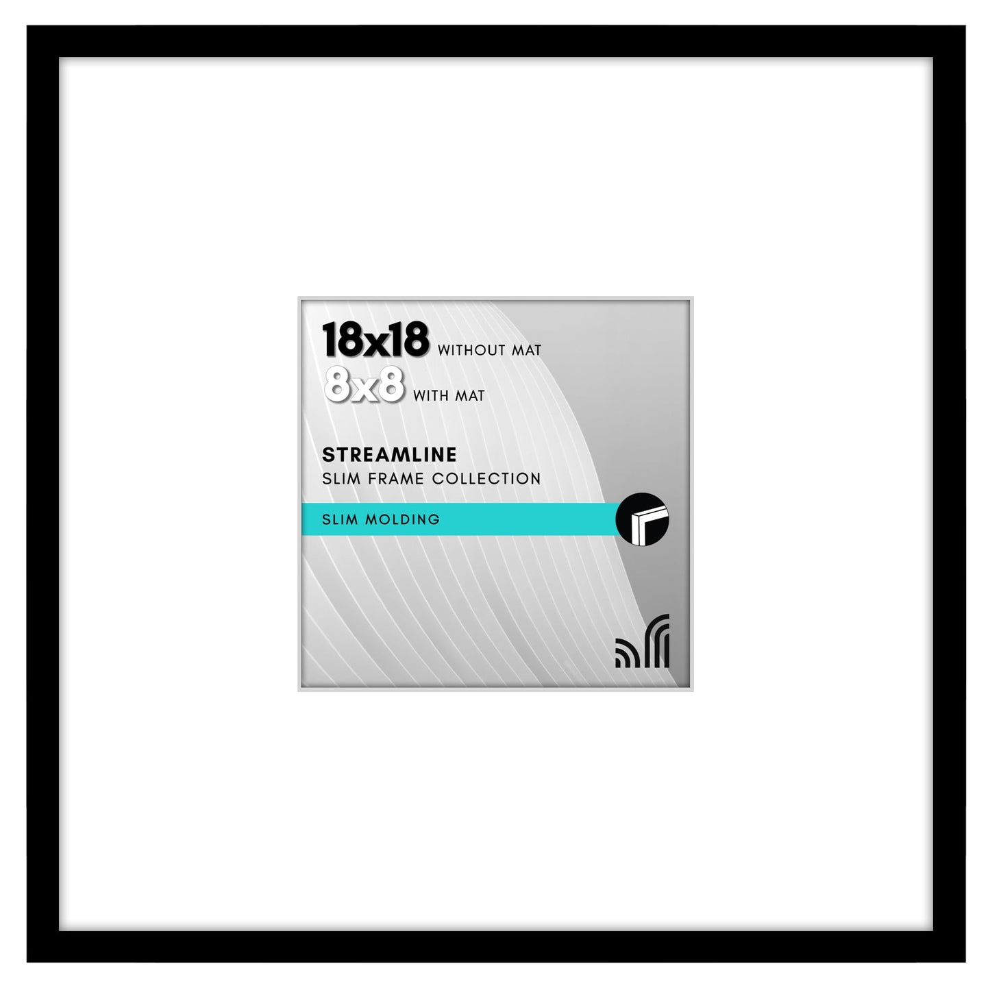 Thin Border Picture Frame | Shatter-Resistant Plexiglass | Wall Art Display