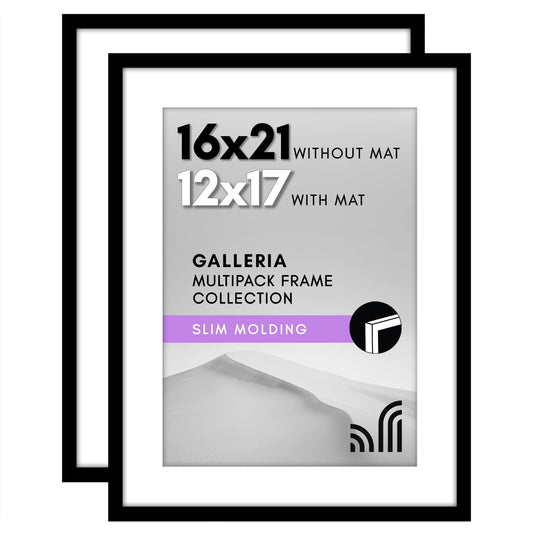 Americanflat Galleria Picture Frames | Set of 2 | With Mat | Acrylic