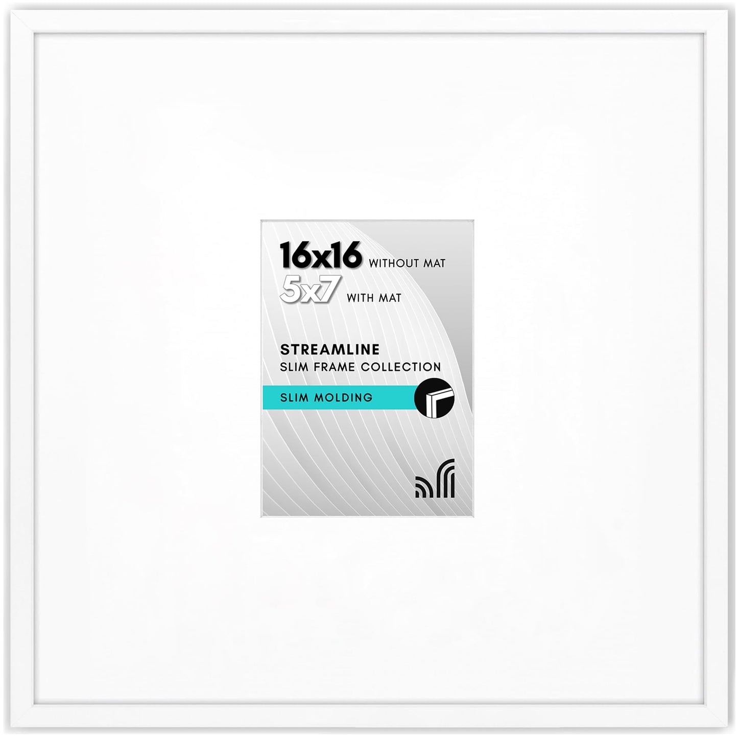 Thin Border Picture Frame | Shatter-Resistant Plexiglass | Wall Art Display