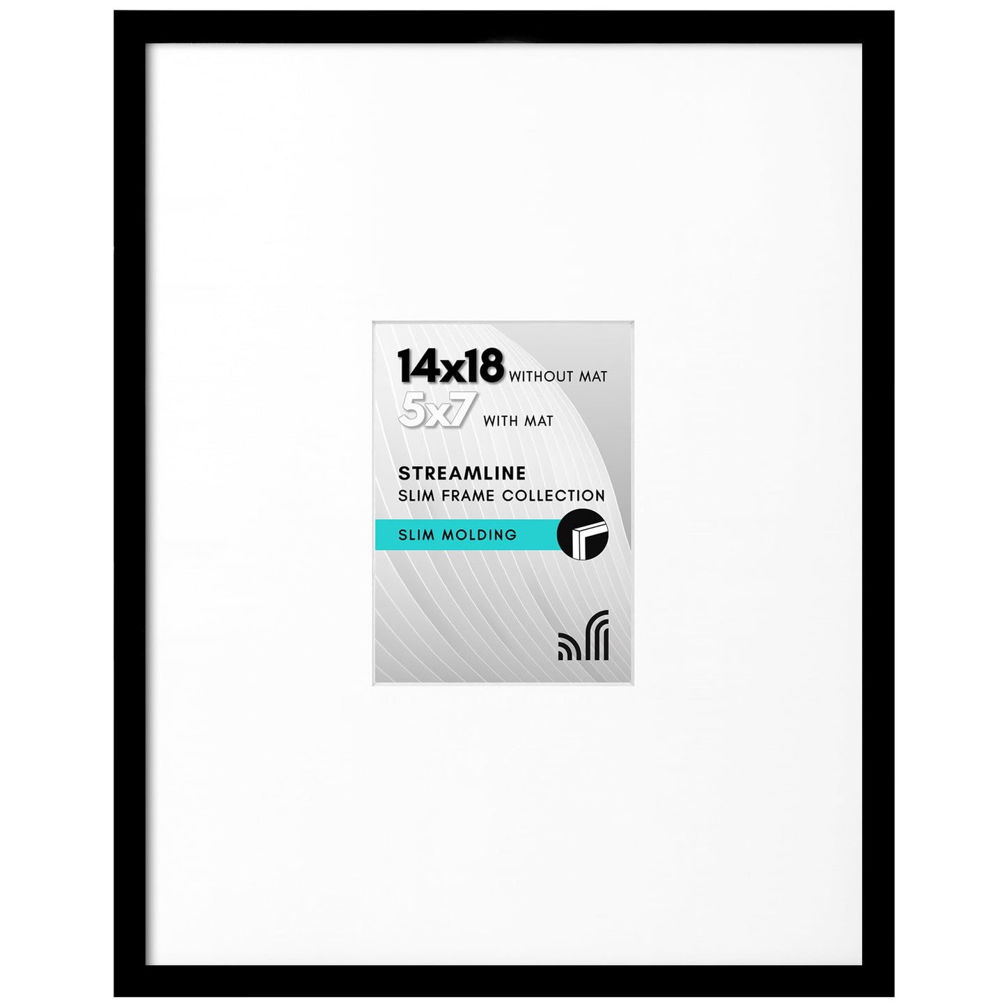 Thin Border Picture Frame | Shatter-Resistant Plexiglass | Wall Art Display