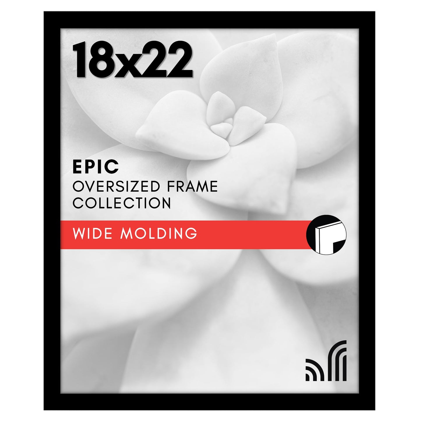 Gallery Poster Frame with Wood Grain Finish | Epic Collection