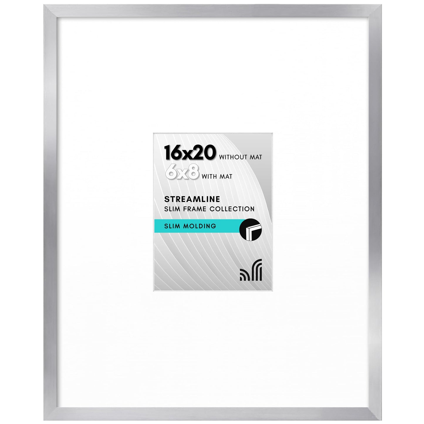 Thin Border Picture Frame | Shatter-Resistant Plexiglass | Wall Art Display