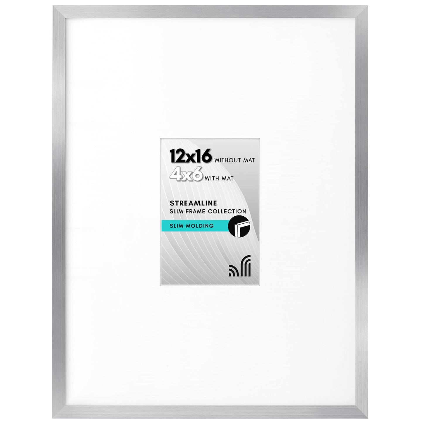 Thin Border Picture Frame | Shatter-Resistant Plexiglass | Wall Art Display