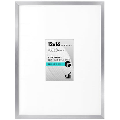 Thin Border Picture Frame | Shatter-Resistant Plexiglass | Wall Art Display