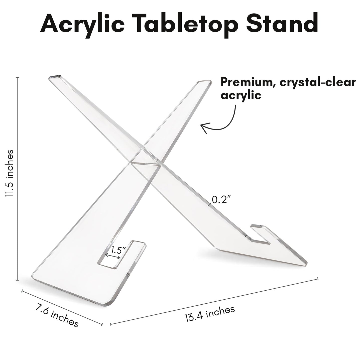 12-Inch | Acrylic Display Stand | Modern - Premium Quality