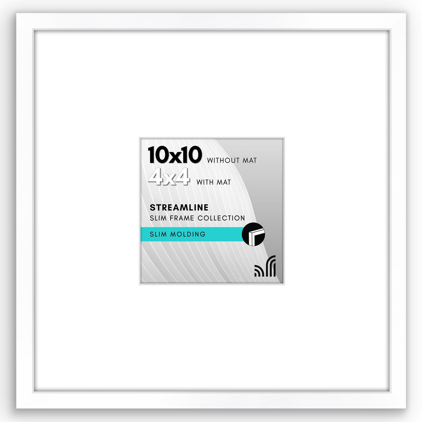 Thin Border Picture Frame | Shatter-Resistant Plexiglass | Wall Art Display