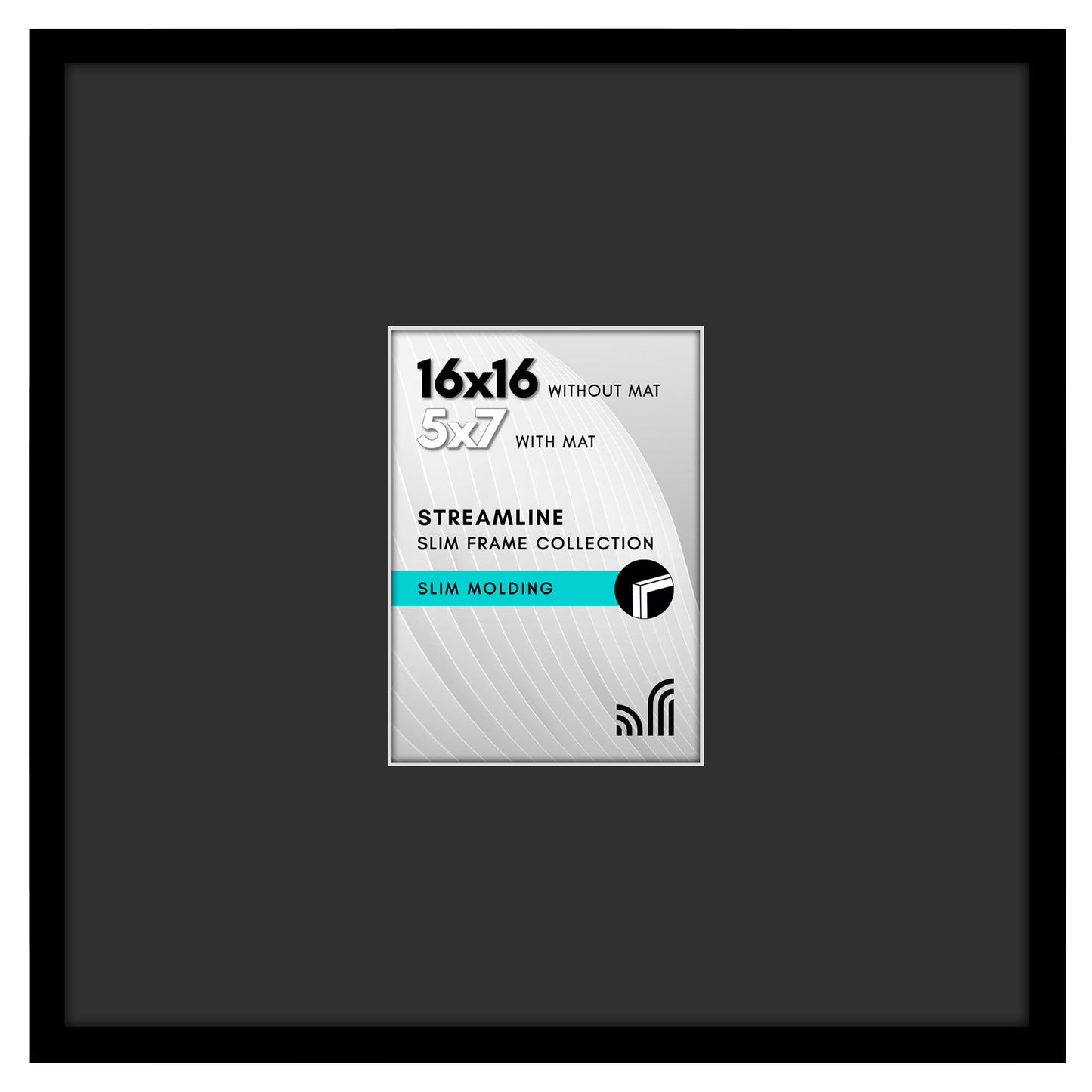 Thin Border Picture Frame | Shatter-Resistant Plexiglass | Wall Art Display