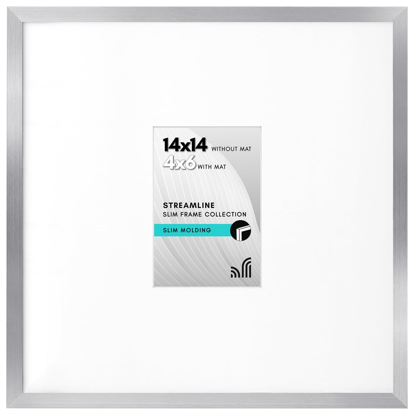 Thin Border Picture Frame | Shatter-Resistant Plexiglass | Wall Art Display