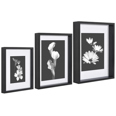 Nested Picture Frame Set, Set of 3 — 11x14 / Black