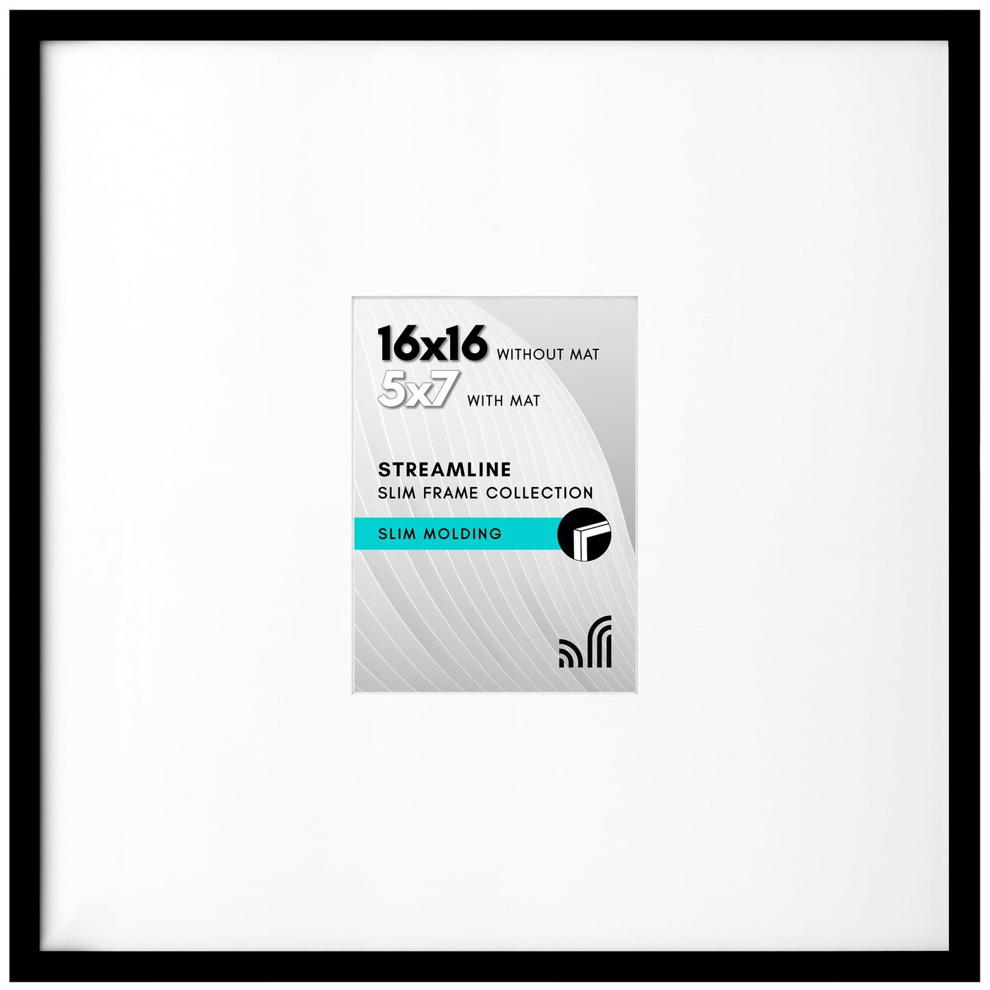 Thin Border Picture Frame | Shatter-Resistant Plexiglass | Wall Art Display