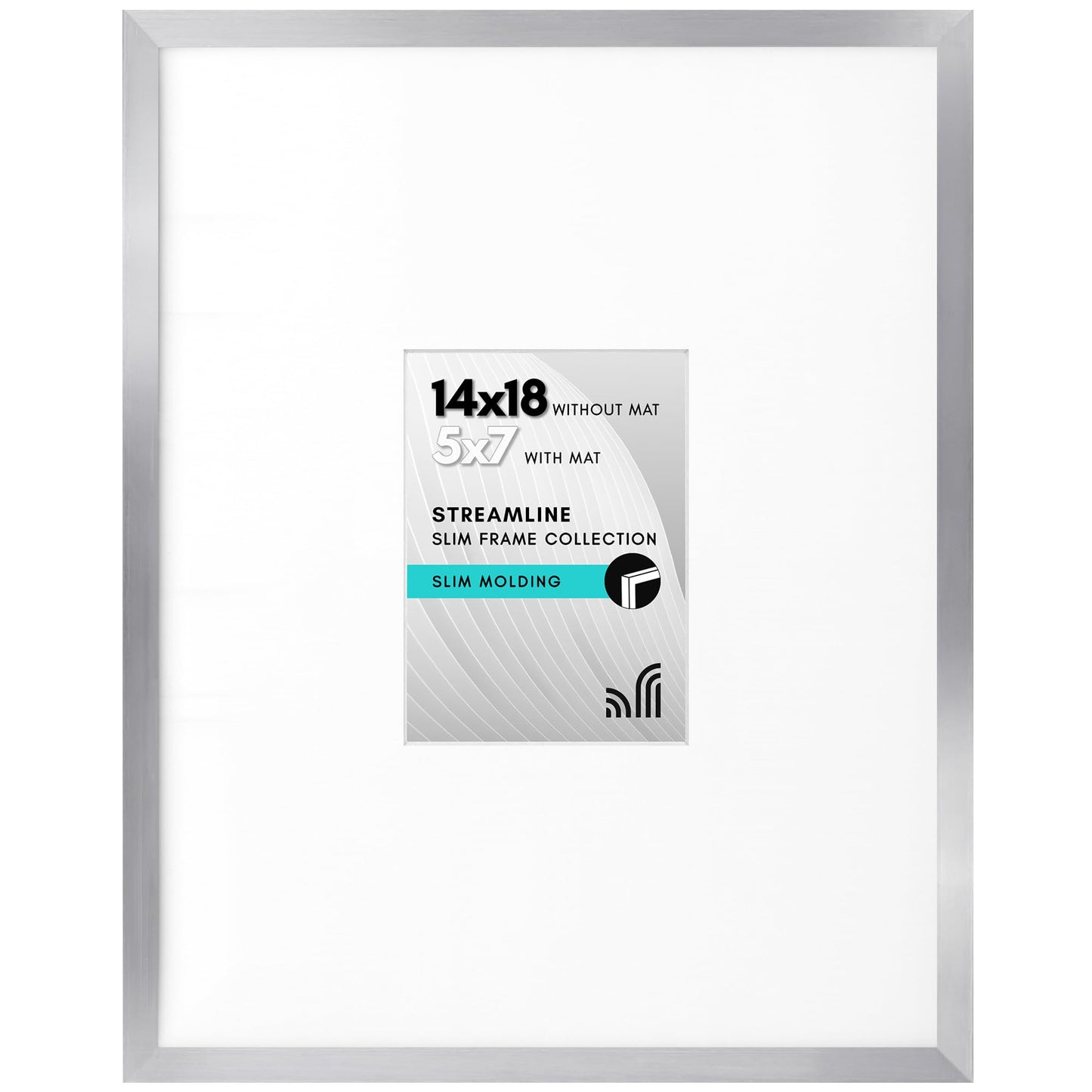 Thin Border Picture Frame | Shatter-Resistant Plexiglass | Wall Art Display