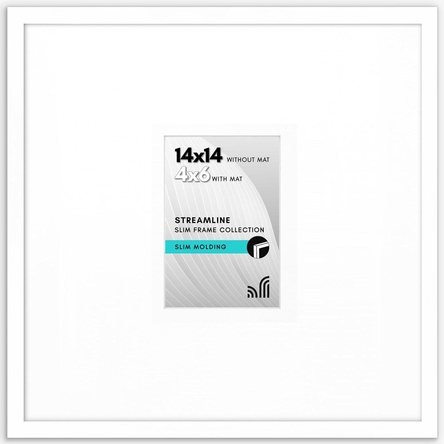 Thin Border Picture Frame | Shatter-Resistant Plexiglass | Wall Art Display