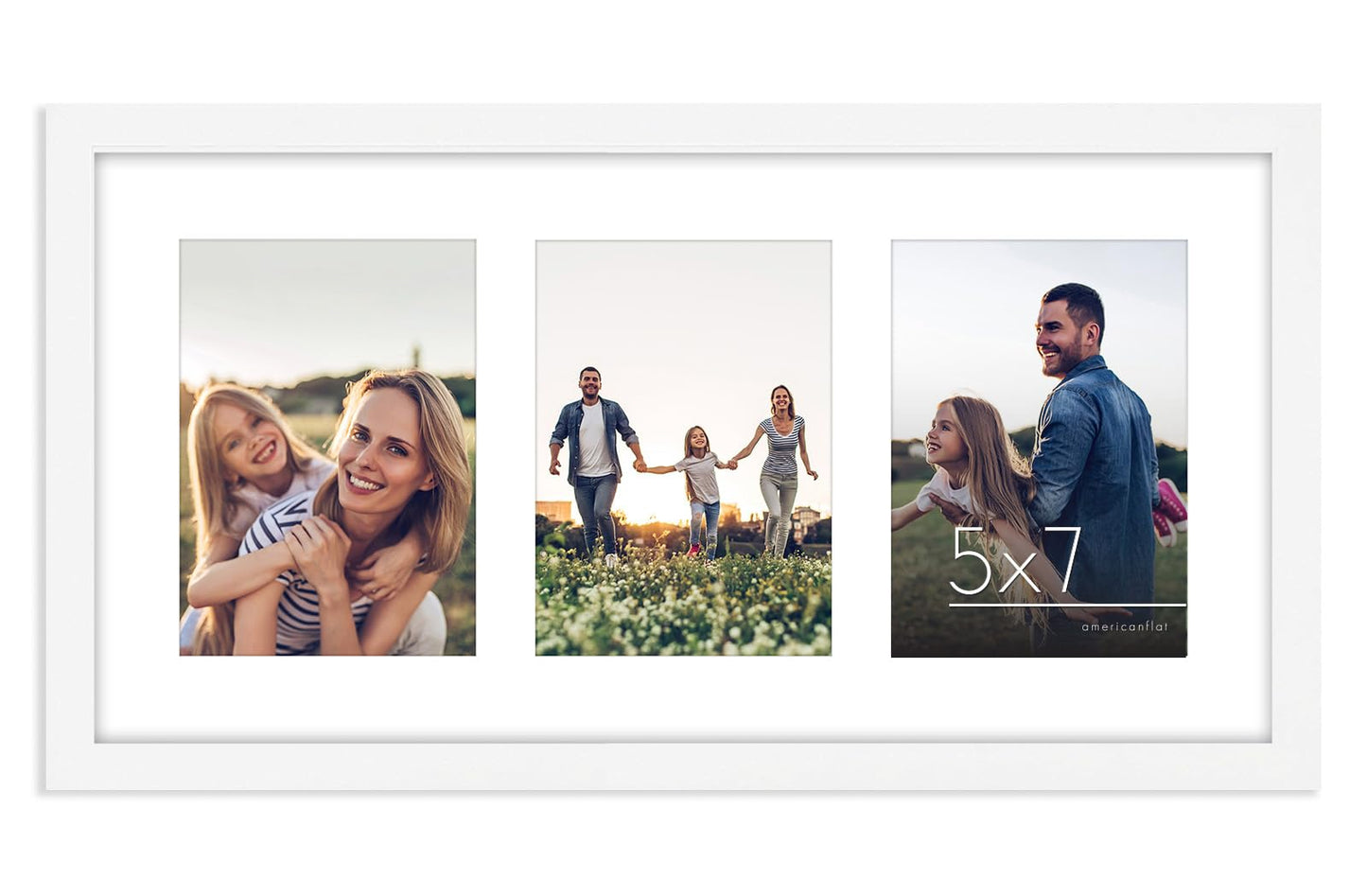 Americanflat Picture Frame with Classic Molding | Signature Collection Collage Picture Frame