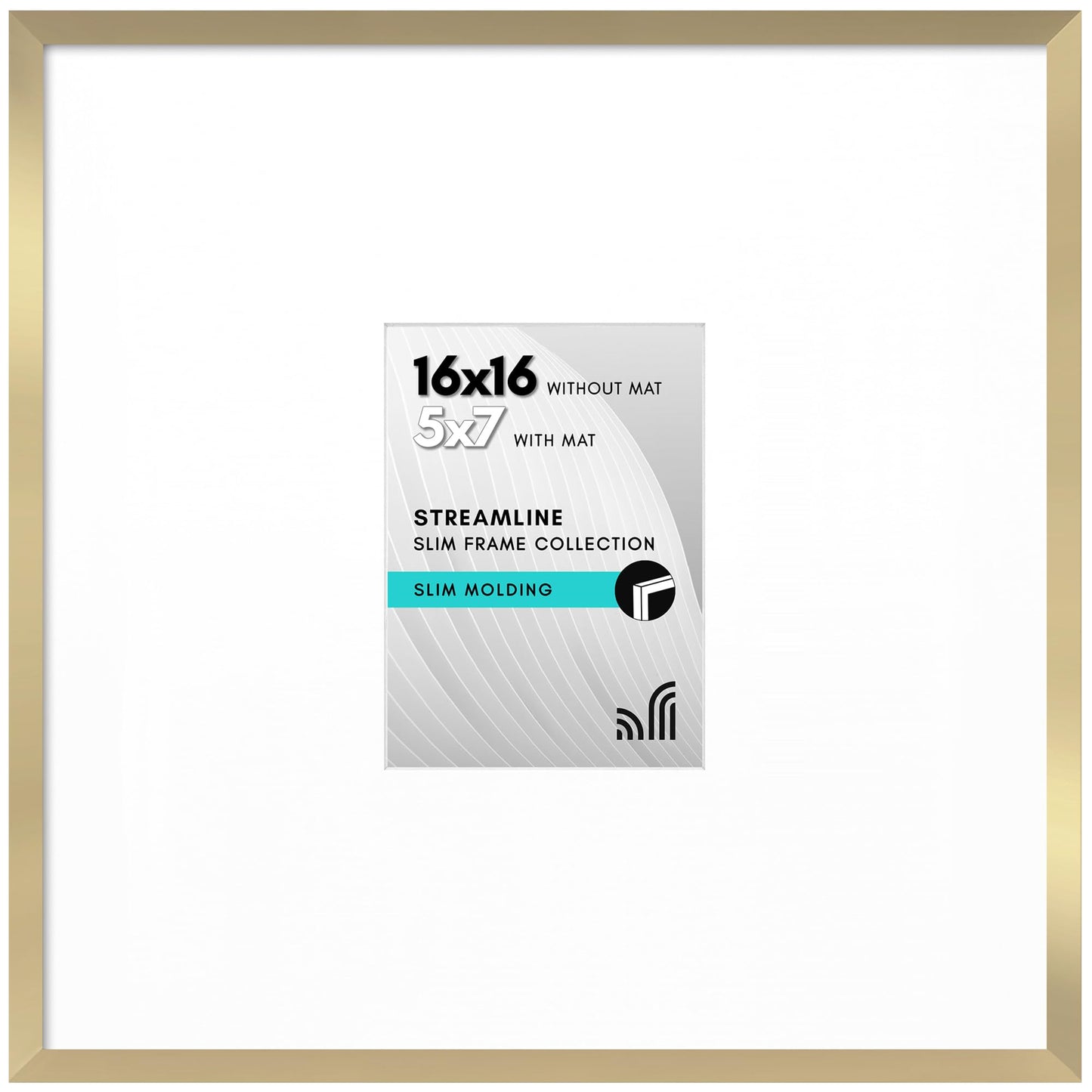 Thin Border Picture Frame | Shatter-Resistant Plexiglass | Wall Art Display