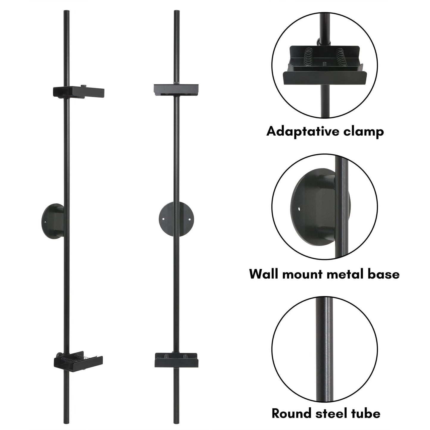Adjustable Wall Easel | Black | Modern - Premium Quality