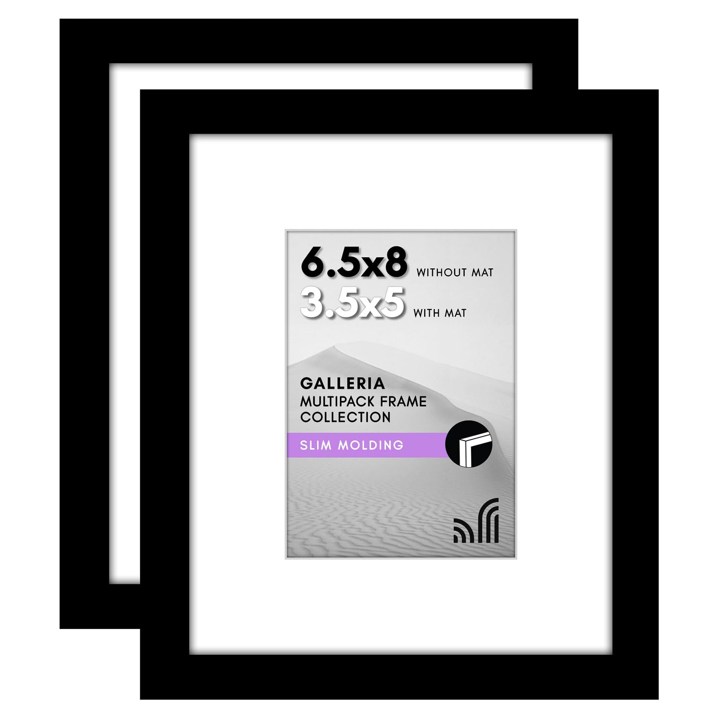Americanflat Galleria Picture Frames | Set of 2 | With Mat | Acrylic