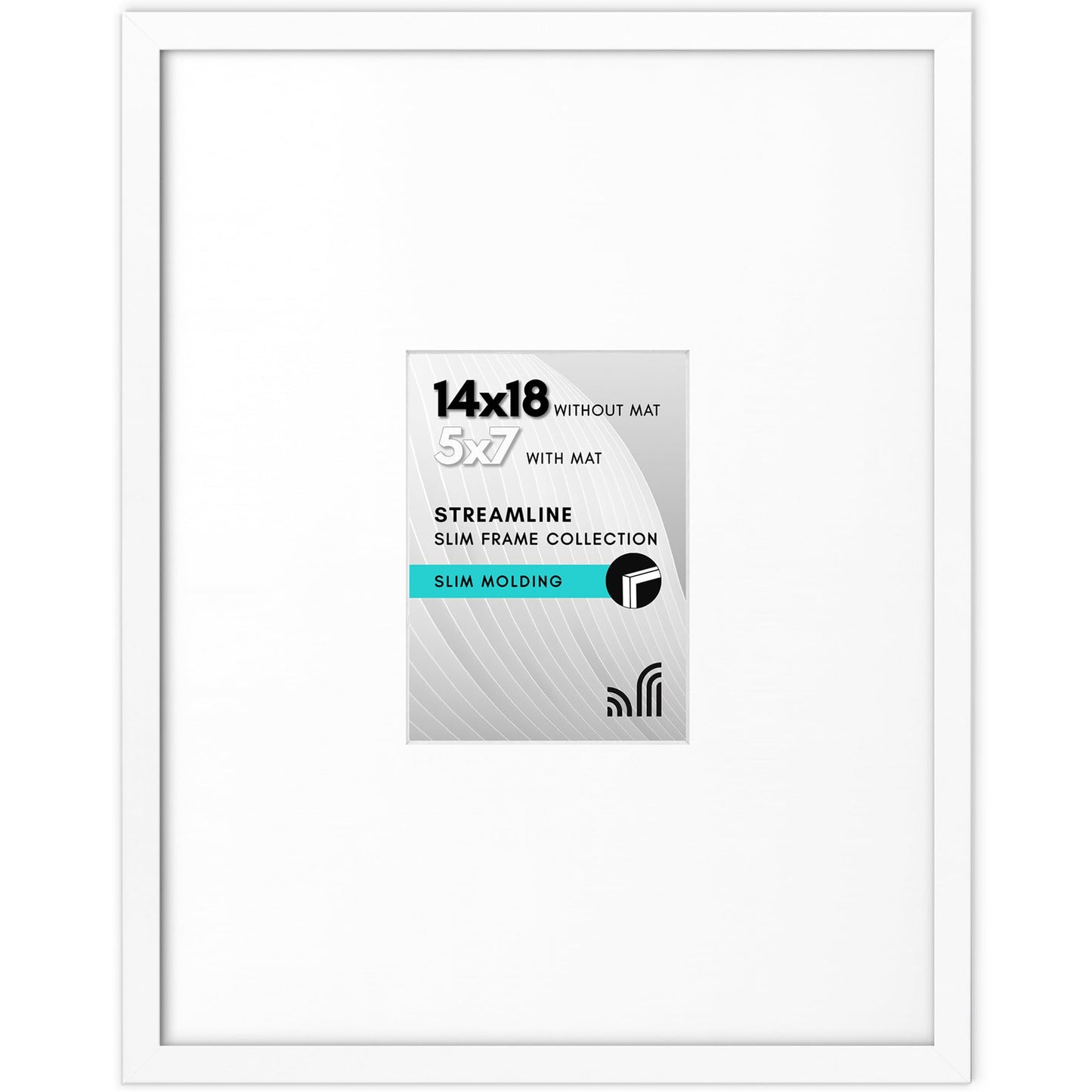 Thin Border Picture Frame | Shatter-Resistant Plexiglass | Wall Art Display