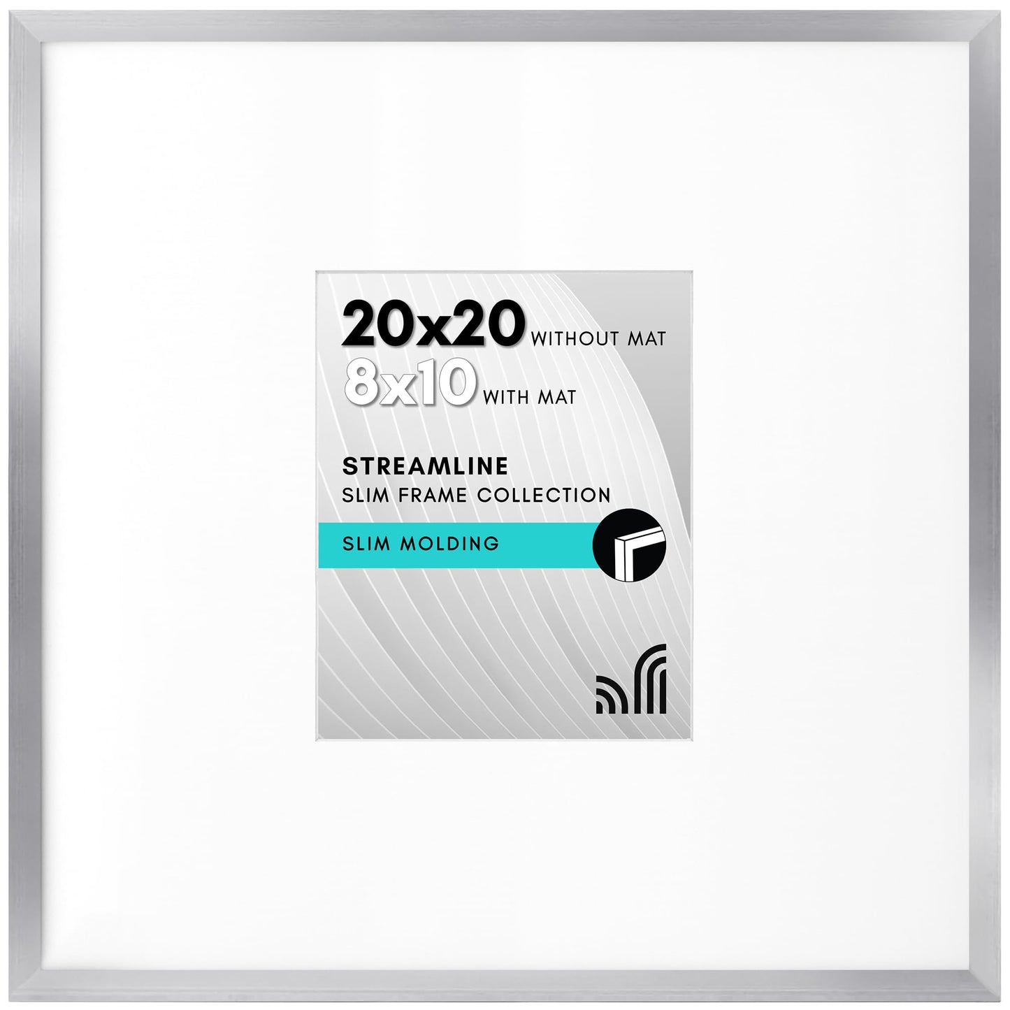 Thin Border Picture Frame | Shatter-Resistant Plexiglass | Wall Art Display