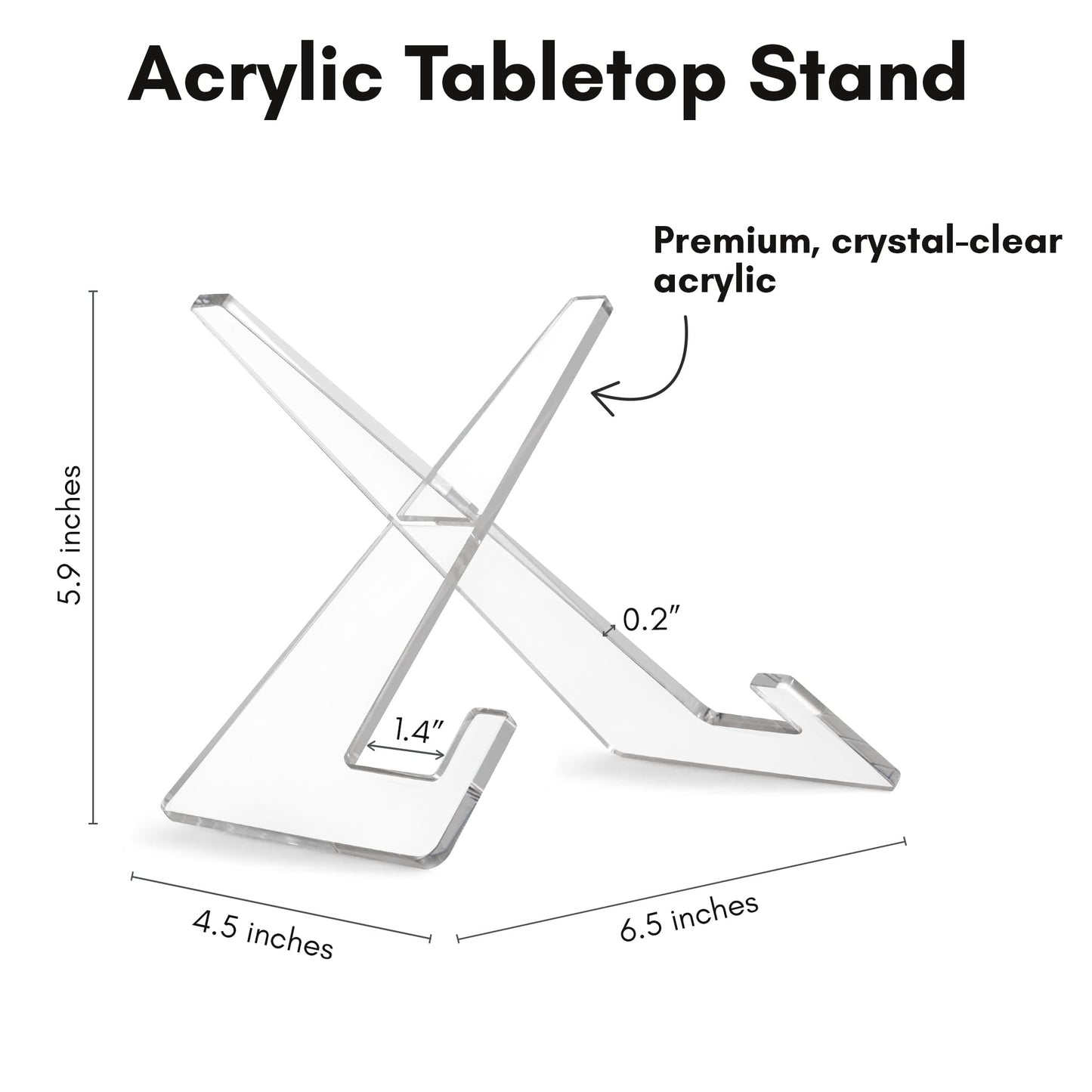 6-Inch | Acrylic Display Stand | Modern - Premium Quality