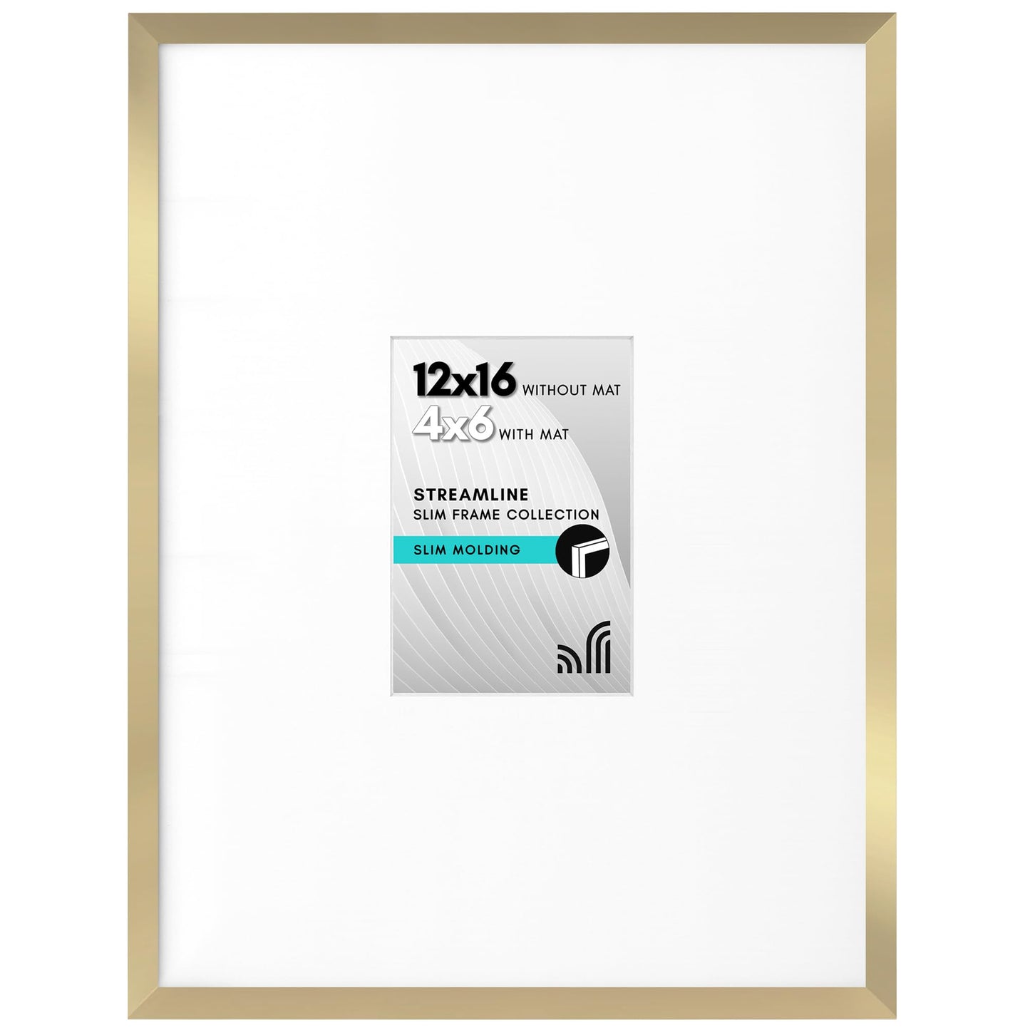 Thin Border Picture Frame | Shatter-Resistant Plexiglass | Wall Art Display