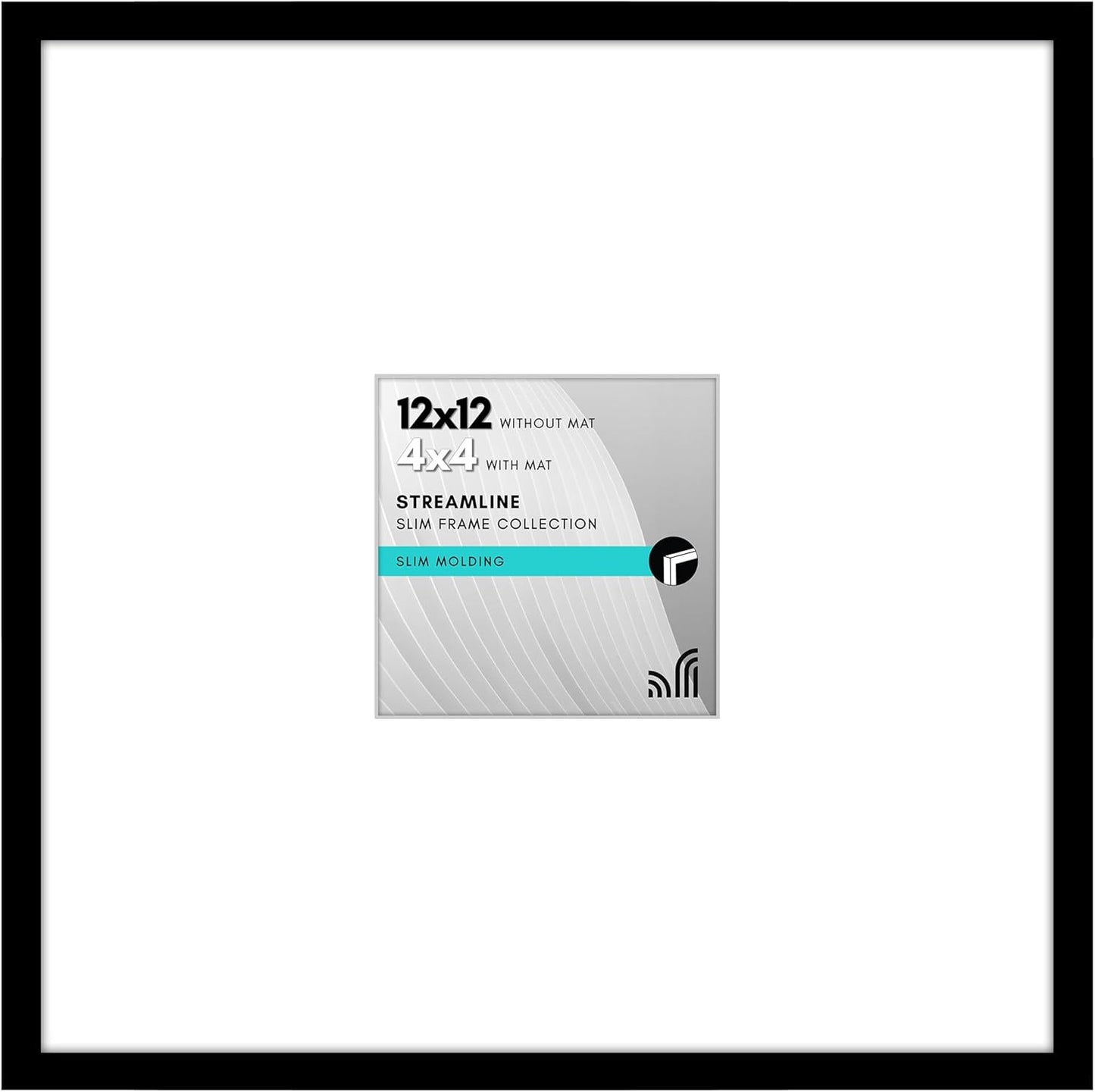 Thin Border Picture Frame | Shatter-Resistant Plexiglass | Wall Art Display