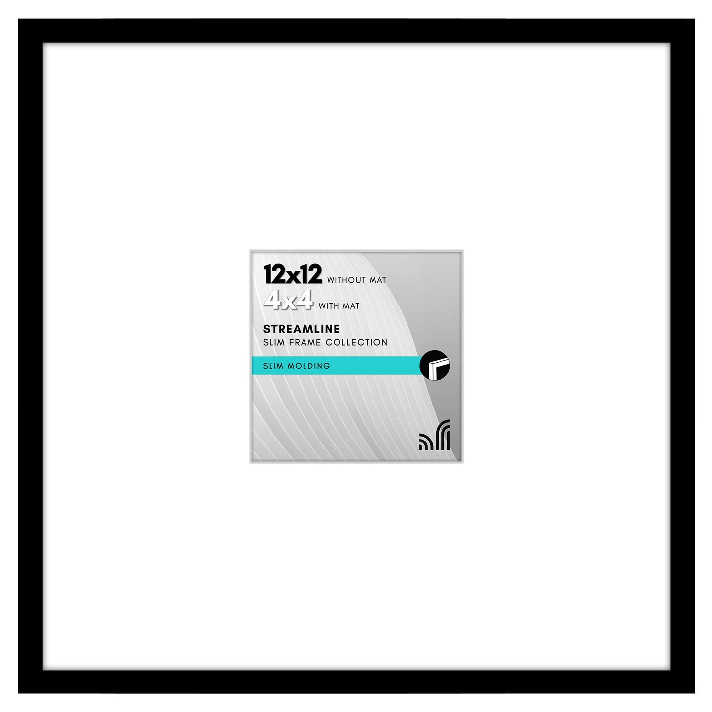 Thin Border Picture Frame | Shatter-Resistant Plexiglass | Wall Art Display