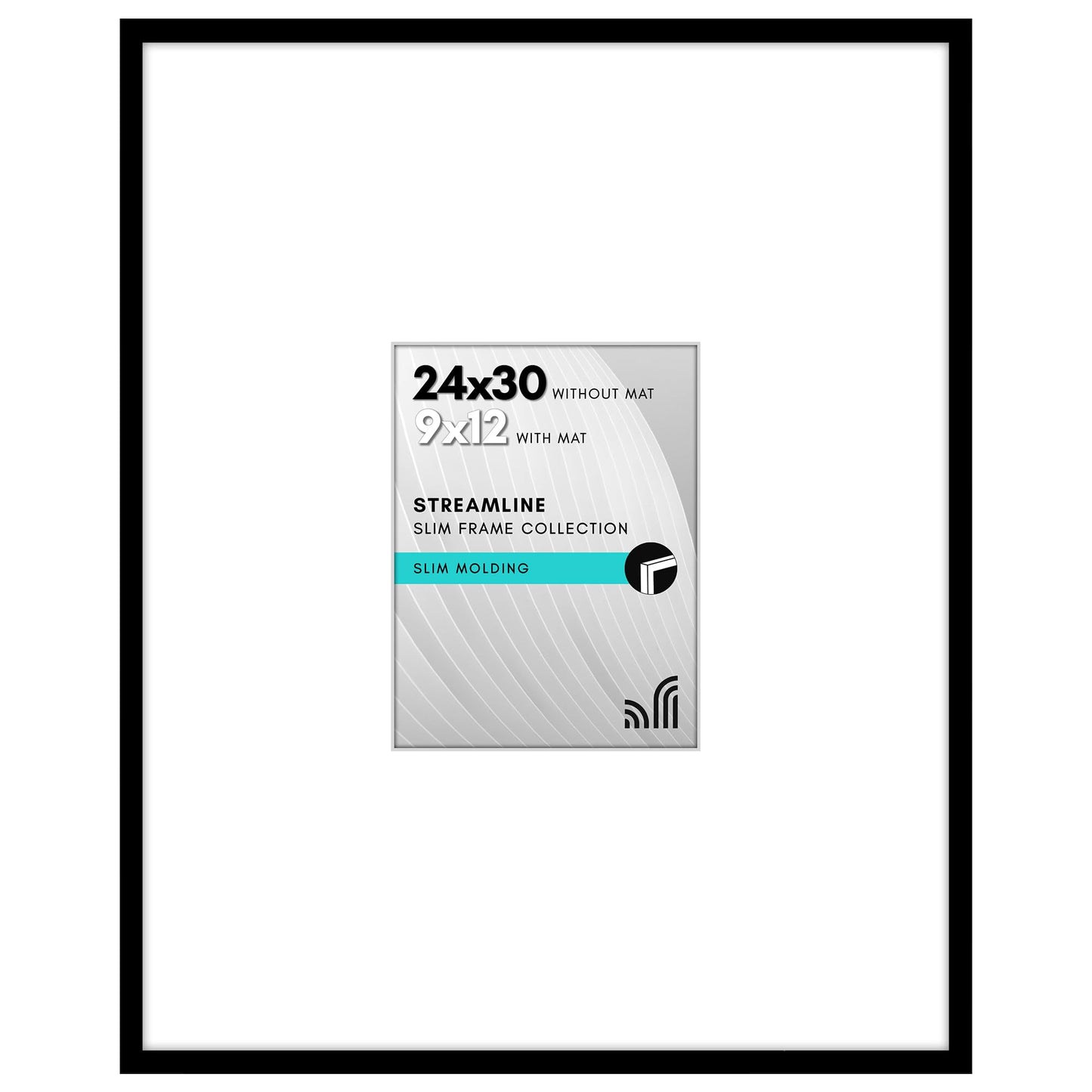 Thin Border Picture Frame | Shatter-Resistant Plexiglass | Wall Art Display