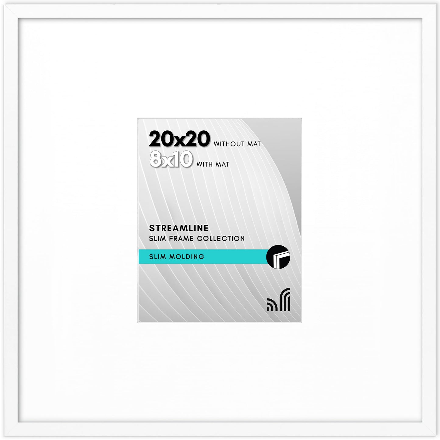 Thin Border Picture Frame | Shatter-Resistant Plexiglass | Wall Art Display