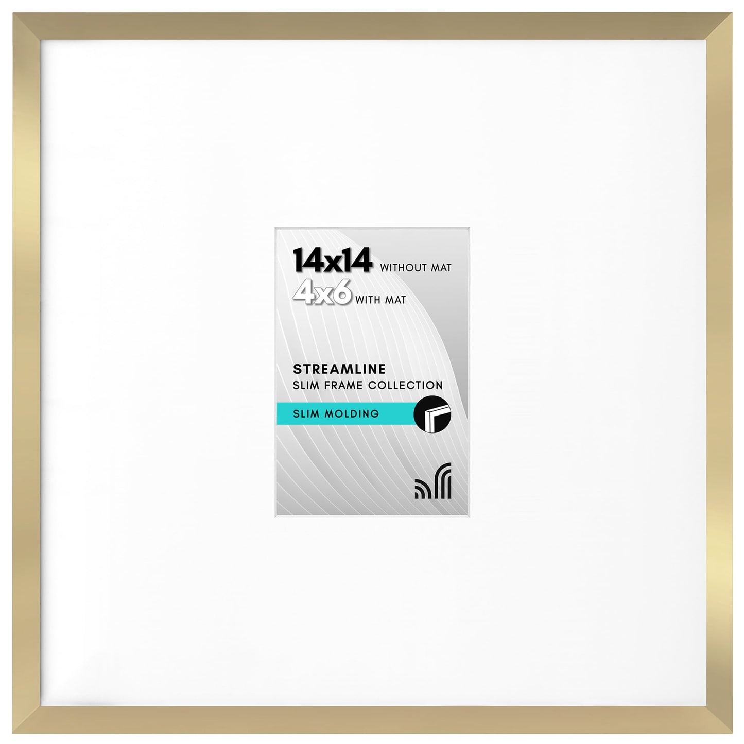 Thin Border Picture Frame | Shatter-Resistant Plexiglass | Wall Art Display