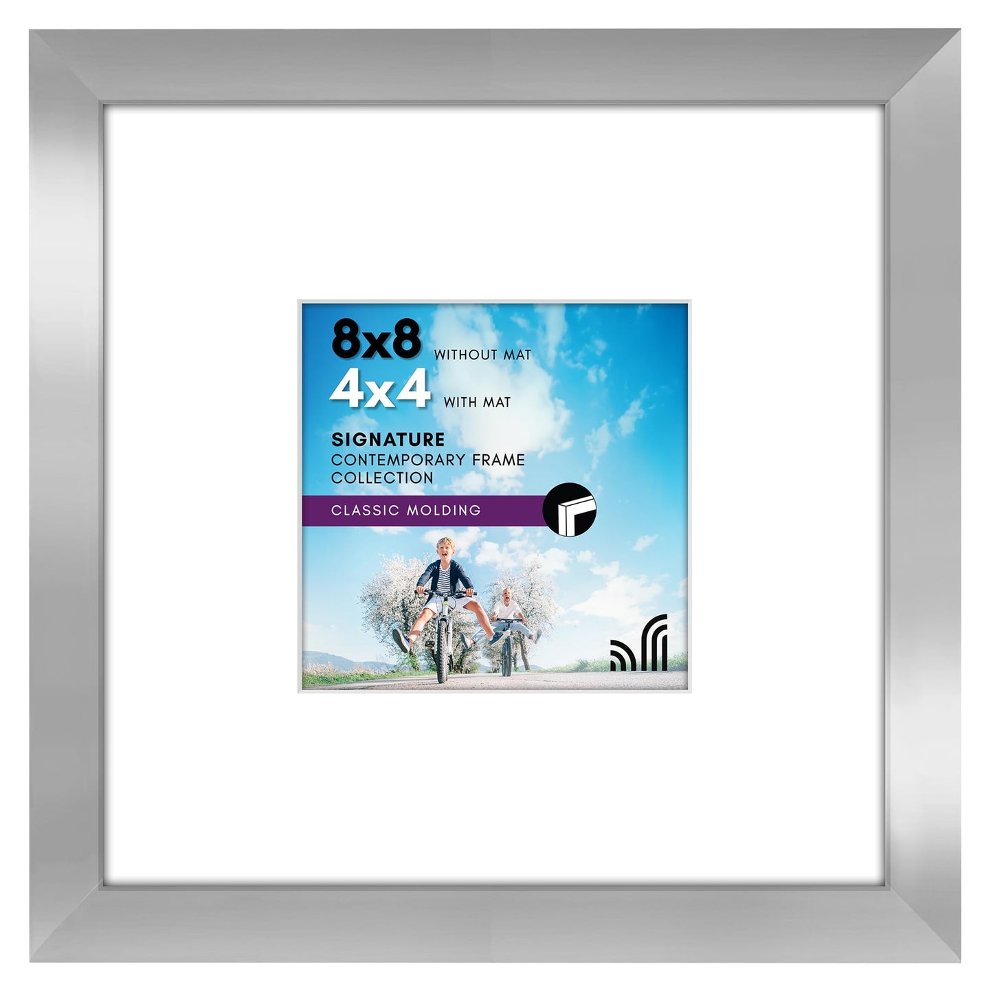 Americanflat Picture Frame | Includes Mat | Classic Molding | Signature Collection