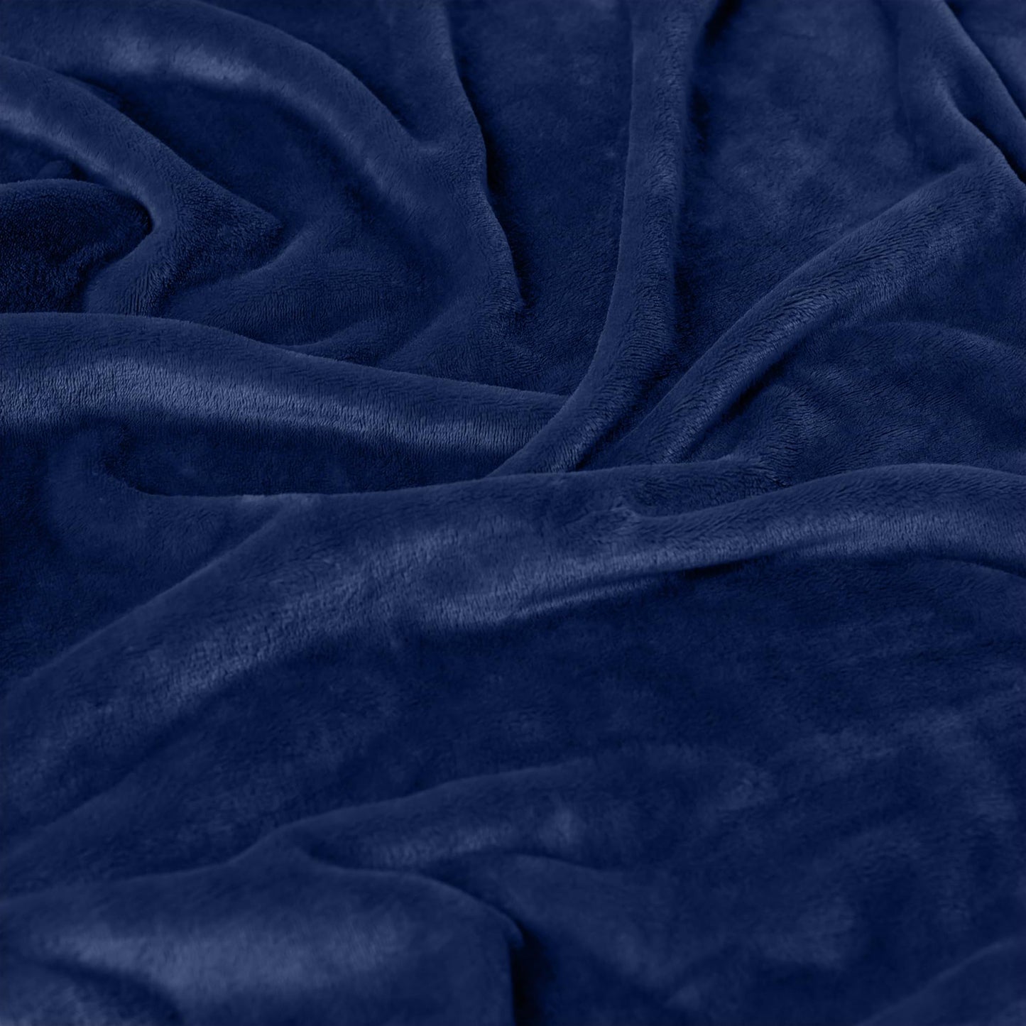Americanflat 60x80 Fleece Throw Blanket - Soft and Breathable Throw Blanket for Couch, Bed, Chair - Roomy Fleece Blankets Perfect for Home, Bedroom, or Outdoor Use - Blue