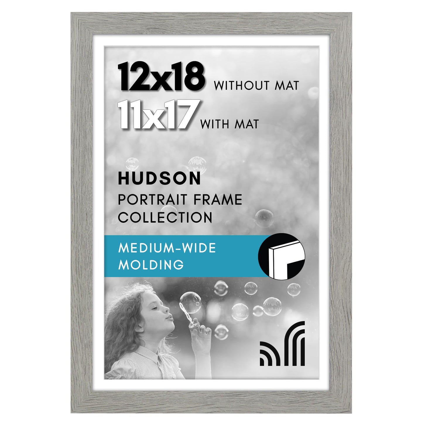 Oversized Gallery Picture Frame with Mat | Hudson Collection