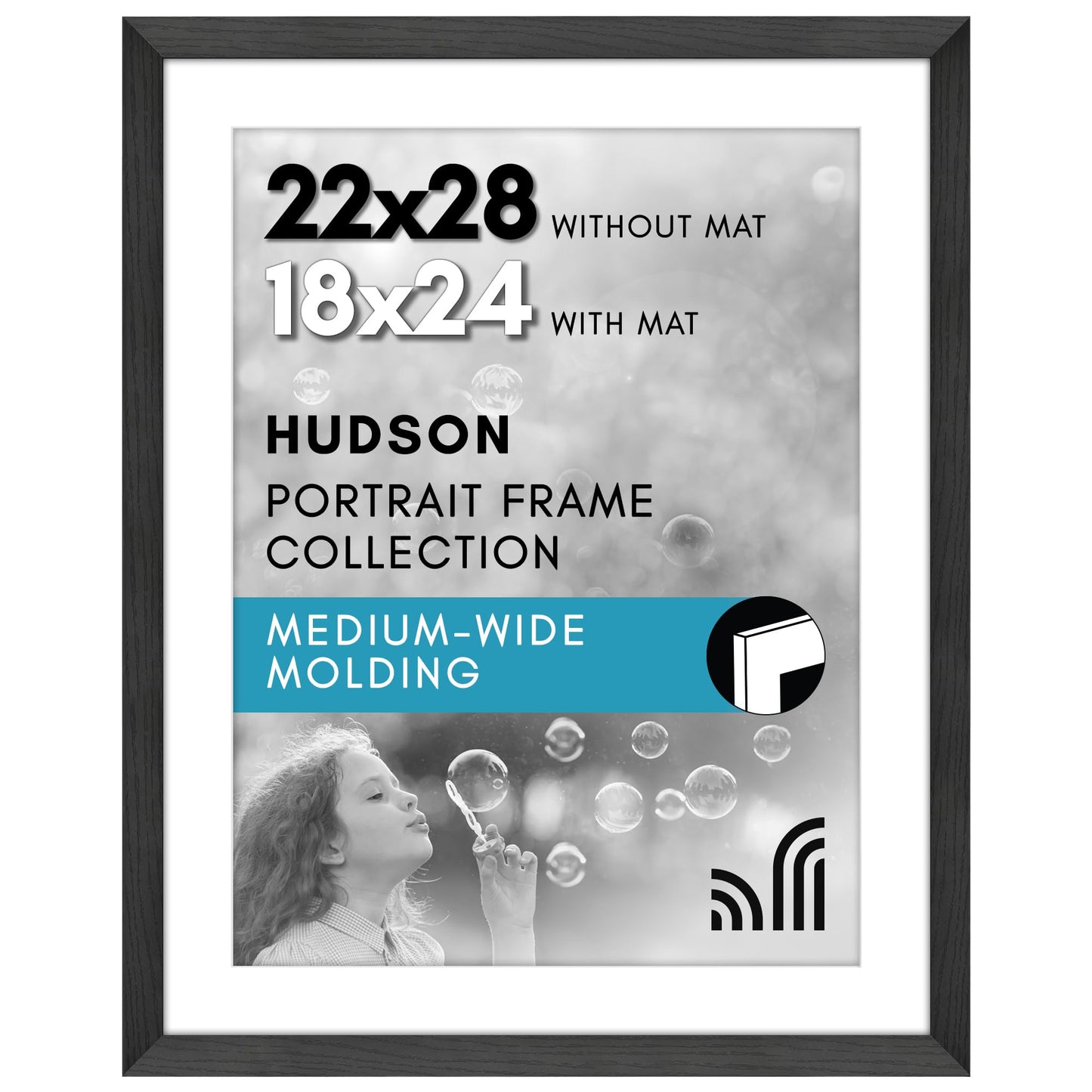 Oversized Gallery Picture Frame with Mat | Hudson Collection