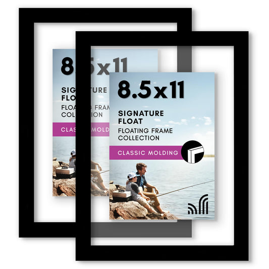 Floating Picture Frame | Americanflat | Clear Glass | Wall & Tabletop Display