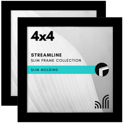 Picture Frame | Set of 2 | Slim Molding | Streamline Collection