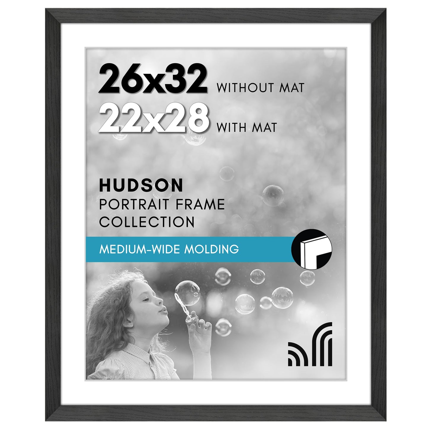 Oversized Gallery Picture Frame with Mat | Hudson Collection