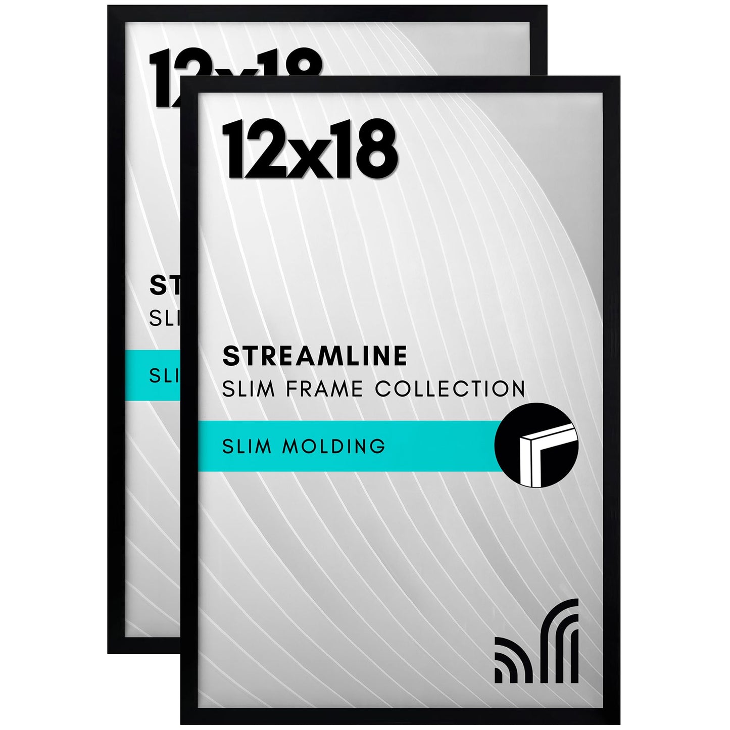 Picture Frame | Set of 2 | Slim Molding | Streamline Collection