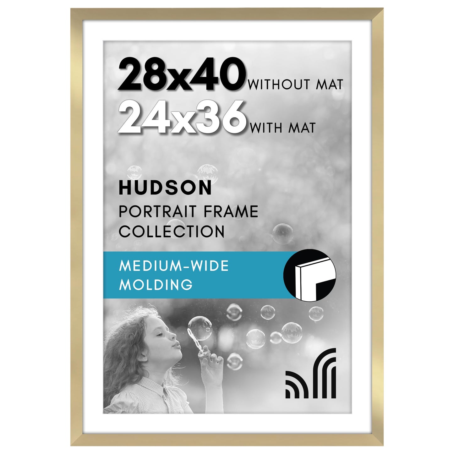 Oversized Gallery Picture Frame with Mat | Hudson Collection