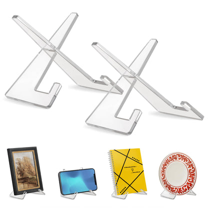 4-Inch | Acrylic Display Stand | Set of 2 | Modern - Premium Quality