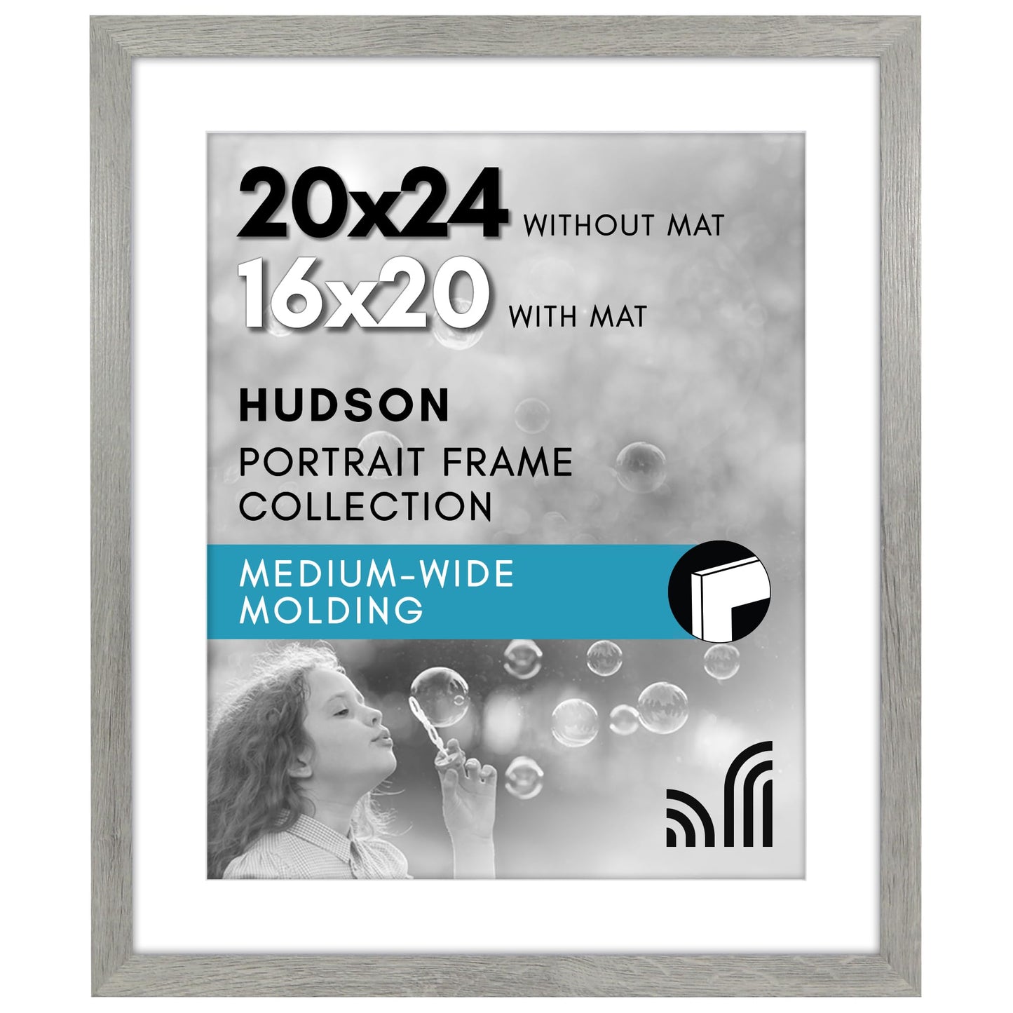 Oversized Gallery Picture Frame with Mat | Hudson Collection