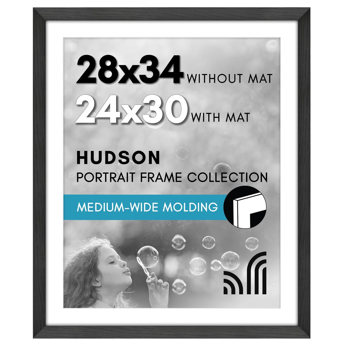 Oversized Gallery Picture Frame with Mat | Hudson Collection