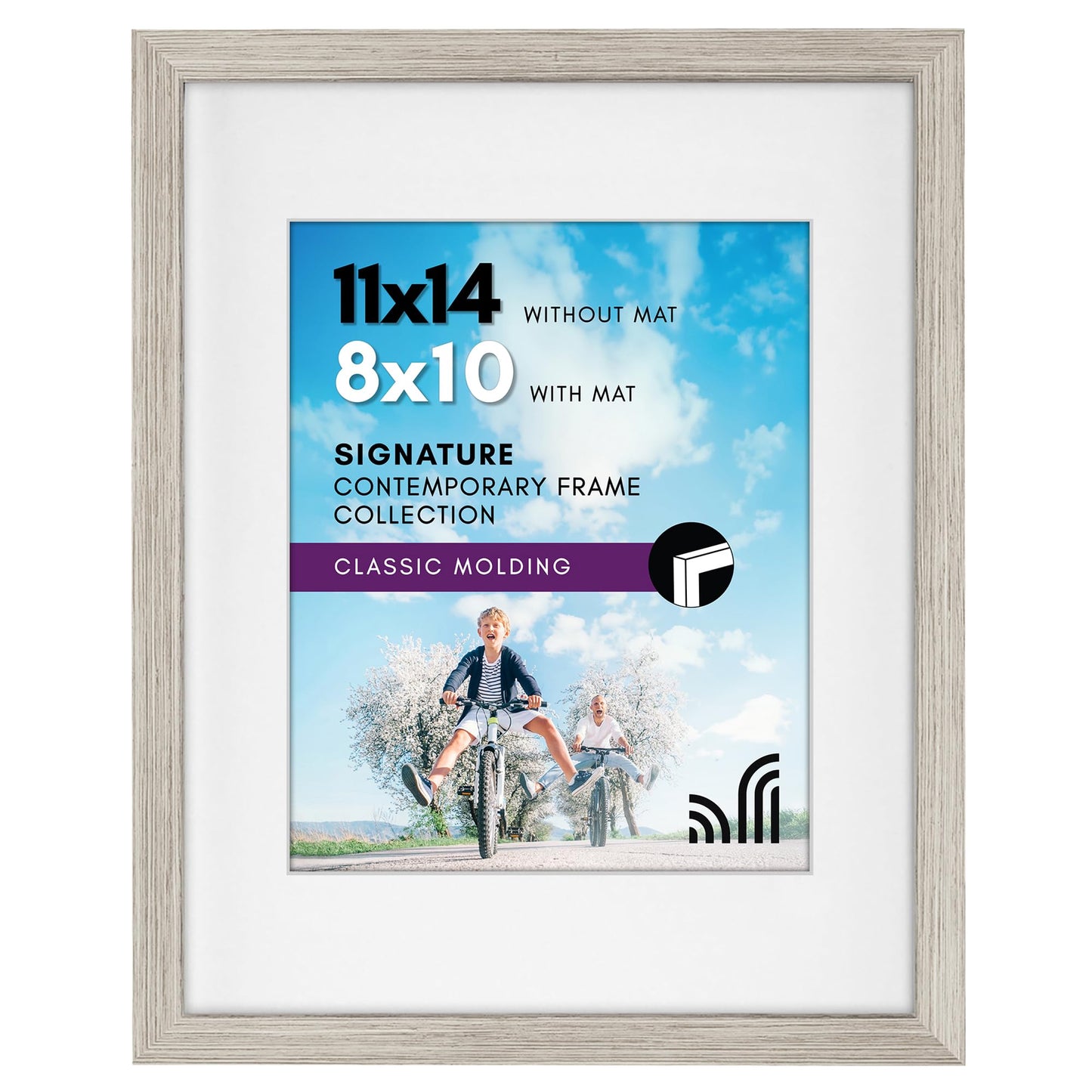 Americanflat Picture Frame | Includes Mat | Classic Molding | Signature Collection