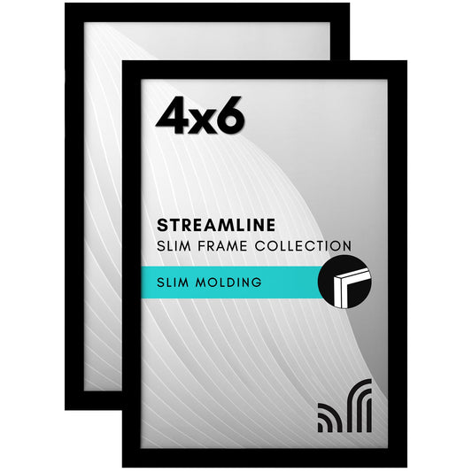 Picture Frame | Set of 2 | Slim Molding | Streamline Collection