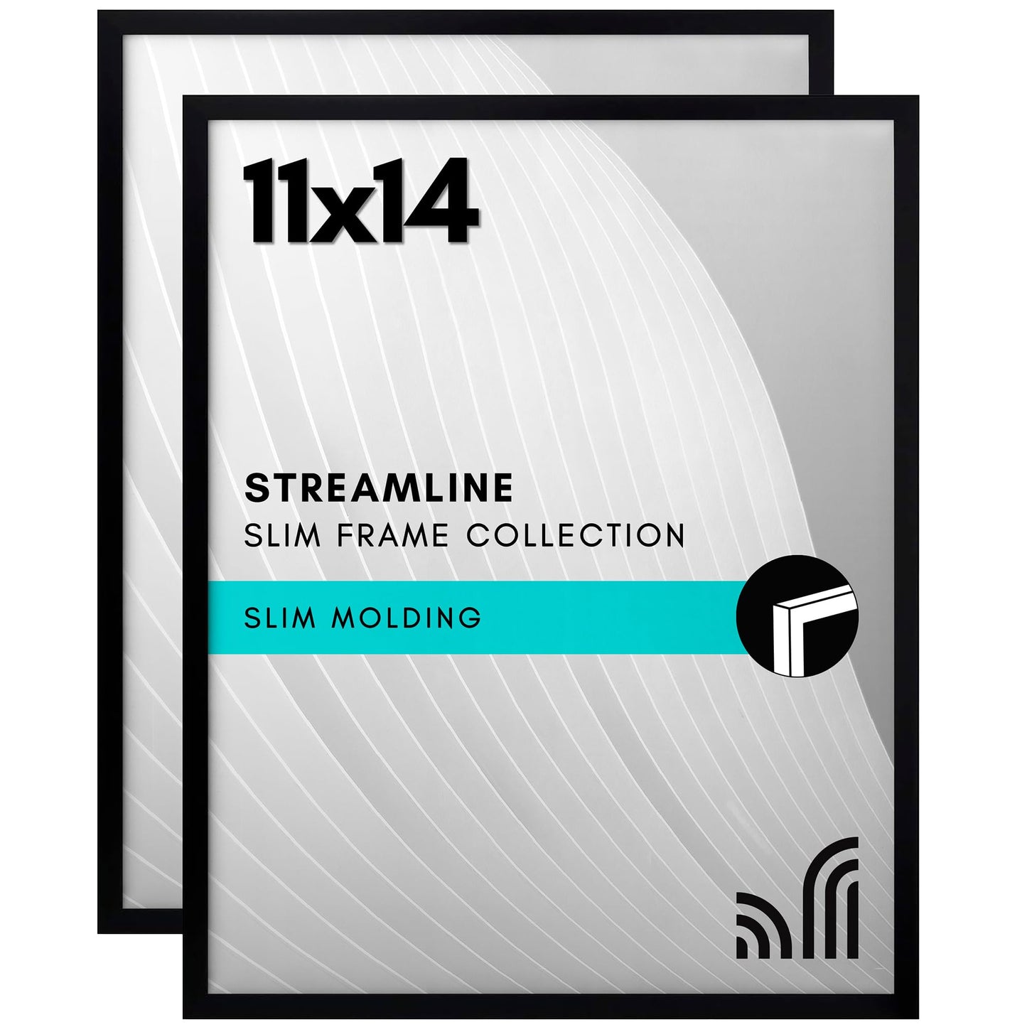 Picture Frame | Set of 2 | Slim Molding | Streamline Collection