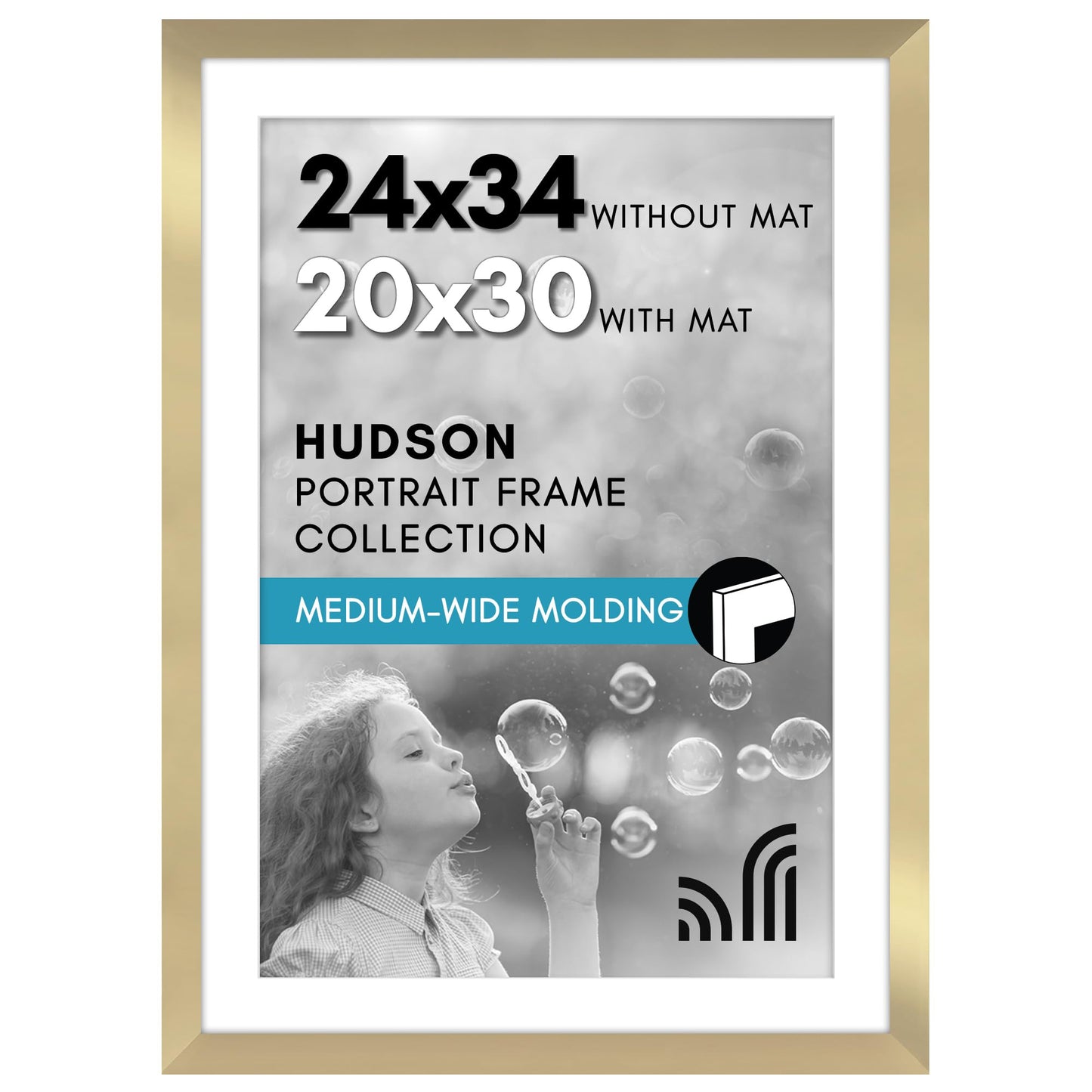 Oversized Gallery Picture Frame with Mat | Hudson Collection
