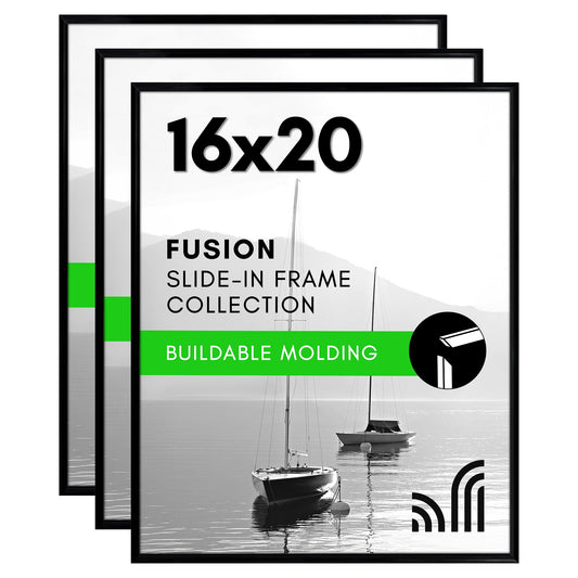 Slide-in Picture Frame with Buildable Molding | Fusion Collection